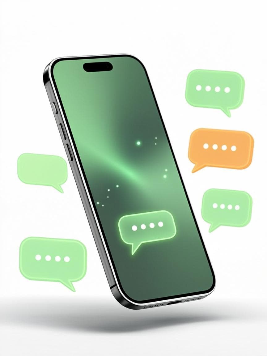 AI replying to WhatsApp customers on a smartphone