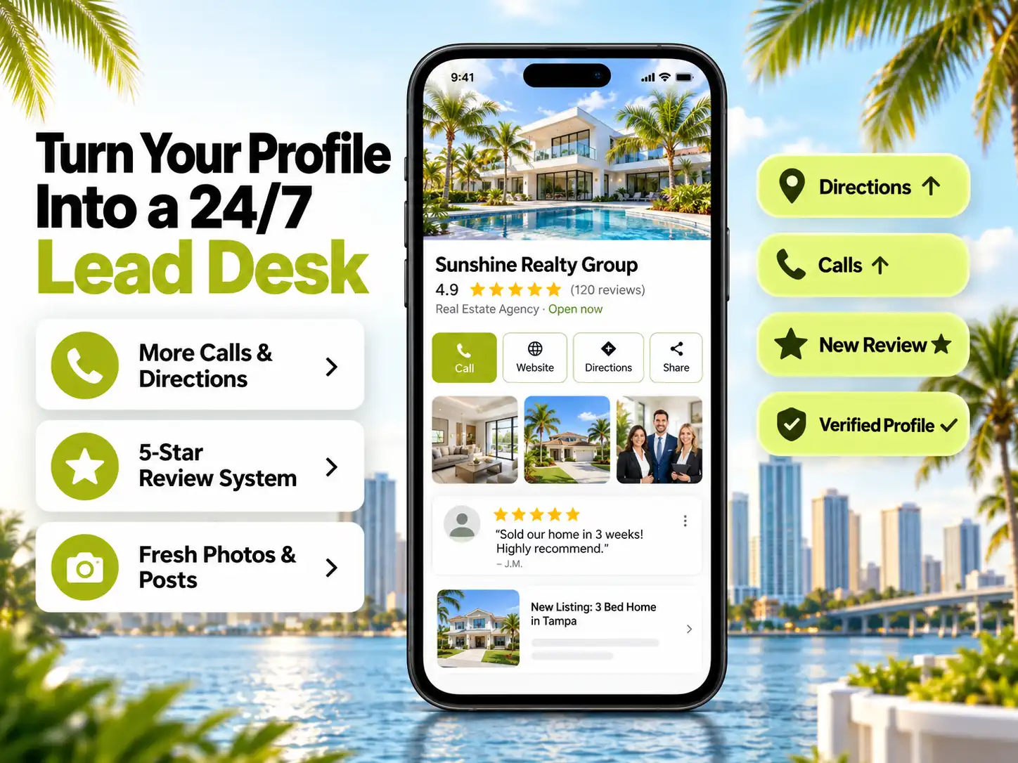 google business profile optimization for real estate agents